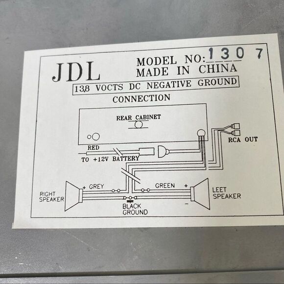 JDL $345 Detachable Face Car Radio System NIB #1307 Lighted, Brand New in Box - Picture 7 of 9
